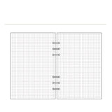 A5 A6 Spiral transparent PVC Notebook Cover Loose Diary Coil Ring Binder Filler Paper Seperate Planner Receive Bag Card Storage