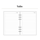 A5 A6 Spiral transparent PVC Notebook Cover Loose Diary Coil Ring Binder Filler Paper Seperate Planner Receive Bag Card Storage