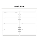 A5 A6 Spiral transparent PVC Notebook Cover Loose Diary Coil Ring Binder Filler Paper Seperate Planner Receive Bag Card Storage