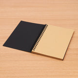 Sketchbook Diary For Drawing Painting Graffiti Soft Cover Black Paper Sketchbook Notepad Notebook Office School Supplies 1PC