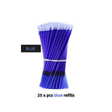 25pcs/set Erasable Gel Pen Refills Rod 0.5mm Washable Handle Magic Erasable Pen for School Pen Writing Tools Kawaii Stationery