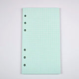 MINKYS 40 Sheets Colored Pink Purple A5 A6 Notebook Paper Refill Spiral Binder Index Inside Page Daily Monthly Weekly Agenda