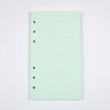 MINKYS 40 Sheets Colored Pink Purple A5 A6 Notebook Paper Refill Spiral Binder Index Inside Page Daily Monthly Weekly Agenda