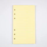 MINKYS 40 Sheets Colored Pink Purple A5 A6 Notebook Paper Refill Spiral Binder Index Inside Page Daily Monthly Weekly Agenda