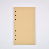 MINKYS 40 Sheets Colored Pink Purple A5 A6 Notebook Paper Refill Spiral Binder Index Inside Page Daily Monthly Weekly Agenda