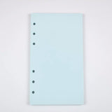 MINKYS 40 Sheets Colored Pink Purple A5 A6 Notebook Paper Refill Spiral Binder Index Inside Page Daily Monthly Weekly Agenda