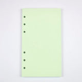 MINKYS 40 Sheets Colored Pink Purple A5 A6 Notebook Paper Refill Spiral Binder Index Inside Page Daily Monthly Weekly Agenda