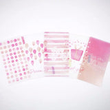 MINKYS 40 Sheets Colored Pink Purple A5 A6 Notebook Paper Refill Spiral Binder Index Inside Page Daily Monthly Weekly Agenda