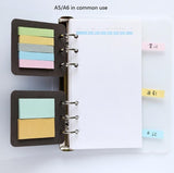 MINKYS 40 Sheets Colored Pink Purple A5 A6 Notebook Paper Refill Spiral Binder Index Inside Page Daily Monthly Weekly Agenda