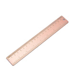 15Cm 18CM 20CM Brass Straight Ruler for School Office Stationery Metal Painting Drawing Tools Chancery Measuring Ruler Bookmark
