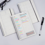 New 2021 Notebooks Agenda Daily Weekly Monthly Plan Spiral Organizer A5 Note Books Monthly Transparent Schedule Agenda Planner