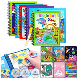 Animal Zoo Princess Magic Water Drawing Book Colorling Mermaid Cartoon Doodle Magic Pen Drawing Board Toys Kids Children Gifts