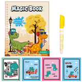 Animal Zoo Princess Magic Water Drawing Book Colorling Mermaid Cartoon Doodle Magic Pen Drawing Board Toys Kids Children Gifts