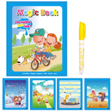 Animal Zoo Princess Magic Water Drawing Book Colorling Mermaid Cartoon Doodle Magic Pen Drawing Board Toys Kids Children Gifts