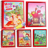 1pcs Montessori Coloring Cartoons Books Magical Book Water Drawing Doodle Pen Painting Drawing Board For Kids Toys Birthday Gift