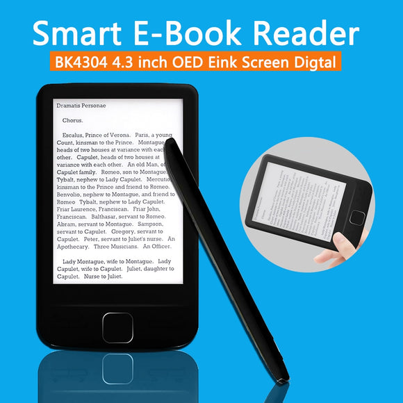 The books BK4304 4.3 inch OED Eink Screen Digital Smart Ebook Reader Electronic Book e-reader e-book xiaomi