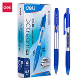 DELI Smooth Ballpoint Pen Low Viscosity Ink Refill Signing 0.7mm Black Blue Office School Writing Tools Stationery Ball Pens Q10