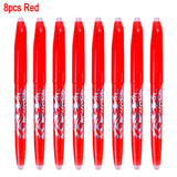 DELVTCH 0.5MM Erasable Suit Gel Pen Blue/Black Ink Magic Erasable Pen Refill and Pen Set For School Student Office Writing Tools