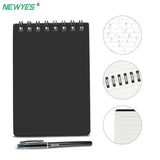 NEWYES Erasable Notebook Mini A7 Paper Reusable Smart Microwave Wave Cloud Erase Notepad Portable Diary Office School Kids Gift