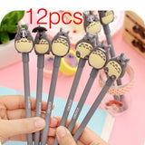 12pcs Creative Pendant Korean Stationery Donuts Candy Gel Pen 0.38mm Student Pens Stationery Kawaii School Supplies School Tools