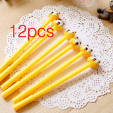 12pcs Creative Pendant Korean Stationery Donuts Candy Gel Pen 0.38mm Student Pens Stationery Kawaii School Supplies School Tools