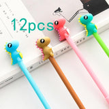 12pcs Creative Pendant Korean Stationery Donuts Candy Gel Pen 0.38mm Student Pens Stationery Kawaii School Supplies School Tools