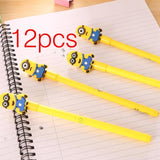 12pcs Creative Pendant Korean Stationery Donuts Candy Gel Pen 0.38mm Student Pens Stationery Kawaii School Supplies School Tools