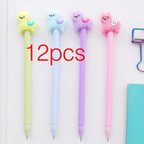 12pcs Creative Pendant Korean Stationery Donuts Candy Gel Pen 0.38mm Student Pens Stationery Kawaii School Supplies School Tools