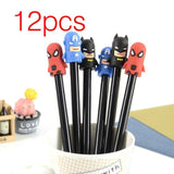 12pcs Creative Pendant Korean Stationery Donuts Candy Gel Pen 0.38mm Student Pens Stationery Kawaii School Supplies School Tools