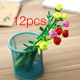 12pcs Creative Pendant Korean Stationery Donuts Candy Gel Pen 0.38mm Student Pens Stationery Kawaii School Supplies School Tools