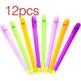 12pcs Creative Pendant Korean Stationery Donuts Candy Gel Pen 0.38mm Student Pens Stationery Kawaii School Supplies School Tools