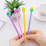 12pcs Creative Pendant Korean Stationery Donuts Candy Gel Pen 0.38mm Student Pens Stationery Kawaii School Supplies School Tools