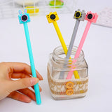12pcs Creative Pendant Korean Stationery Donuts Candy Gel Pen 0.38mm Student Pens Stationery Kawaii School Supplies School Tools