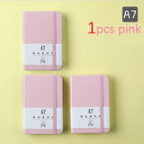 1Pcs A6 A7 Mini Notebook Portable Pocket Notepad Memo Diary Planner Agenda Organizer Sketchbook Office School Stationery 96sheet