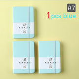 1Pcs A6 A7 Mini Notebook Portable Pocket Notepad Memo Diary Planner Agenda Organizer Sketchbook Office School Stationery 96sheet