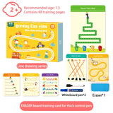 Montessori Children Toys Drawing Tablet DIY Color Shape Math Match Game Book Drawing Set  Learning Educational Toys For Children