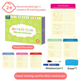 Montessori Children Toys Drawing Tablet DIY Color Shape Math Match Game Book Drawing Set  Learning Educational Toys For Children