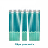 25 pcs/set Erasable Gel Pen Refills Rod 0.5mm Washable Handle Magic Erasable Pen for School Pen Writing Tools Kawaii Stationery
